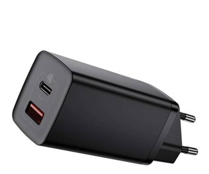 Ładowarka i akumulator BASEUS Ładowarka sieciowa GaN2 Lite USB-C USB-A 65W CCGAN2L-B01